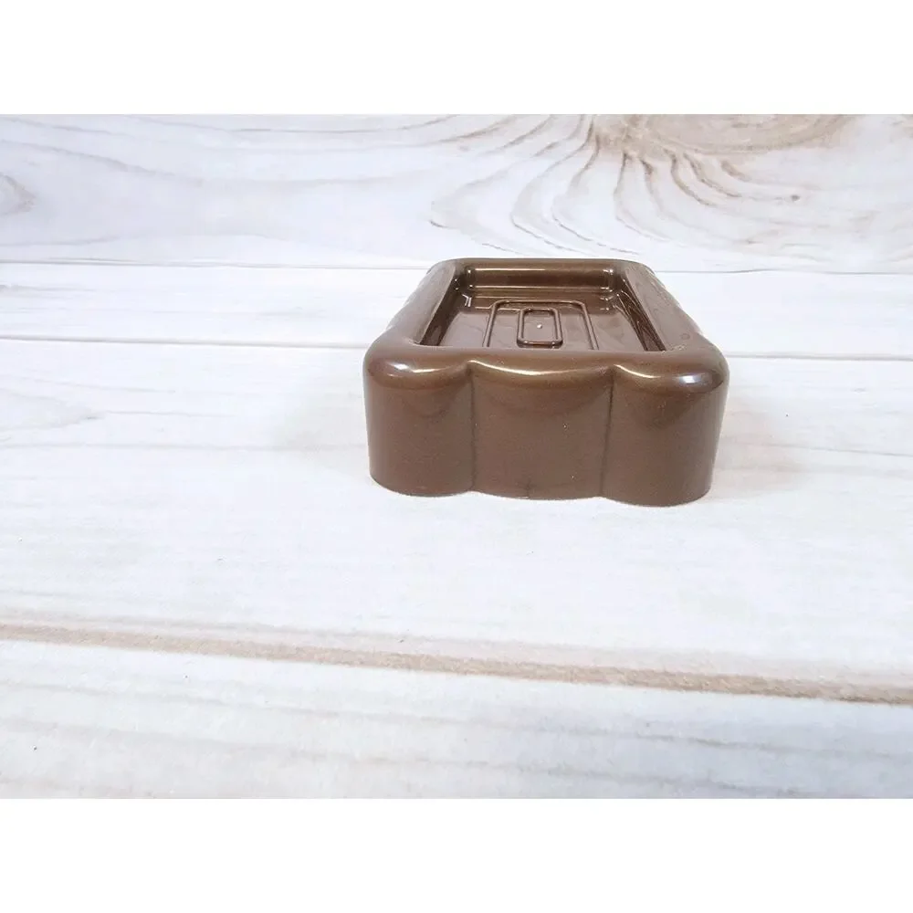 Vintage Soap Dish Retro Kitchen Bathroom Brown 1999